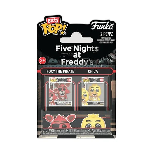 Five Nights at Freddy's Foxy the Pirate and Chica Funko Bitty Pop! Mini-Figure 2-Pack